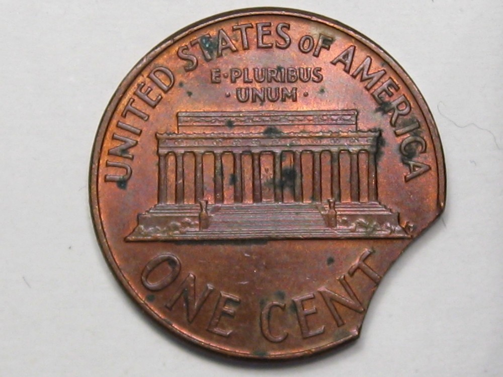 ERROR Penny: 1960 LD (Large Date) CLIP. #80