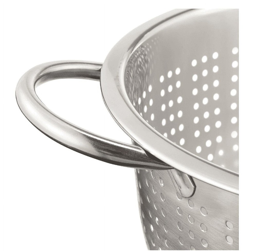 SS 5QT Multi-Use Colander for Straining, Draining & Rinsing