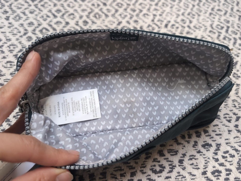 Kipling NWT Asparagus Color Pencil Case