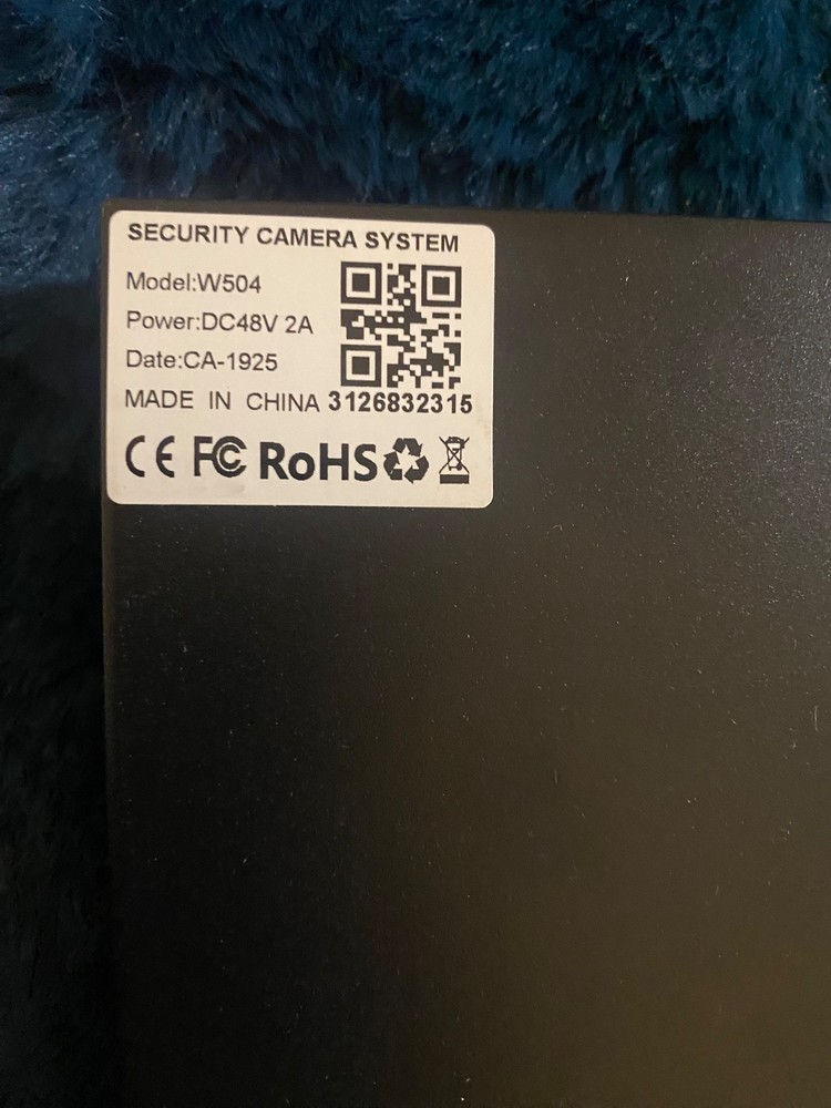 ToGuard W504 -4 Camera Security System- Open Box