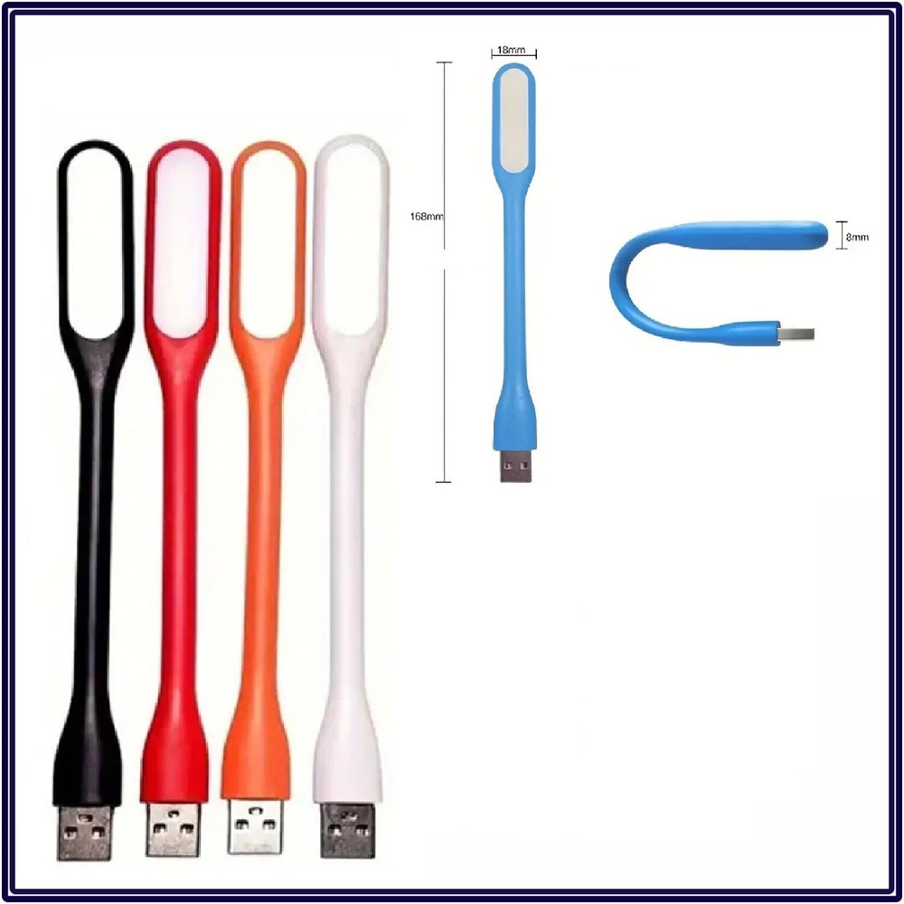 NEW Bright LED USB Mini Light Flexible Computer Laptop School Lamp Multicolor