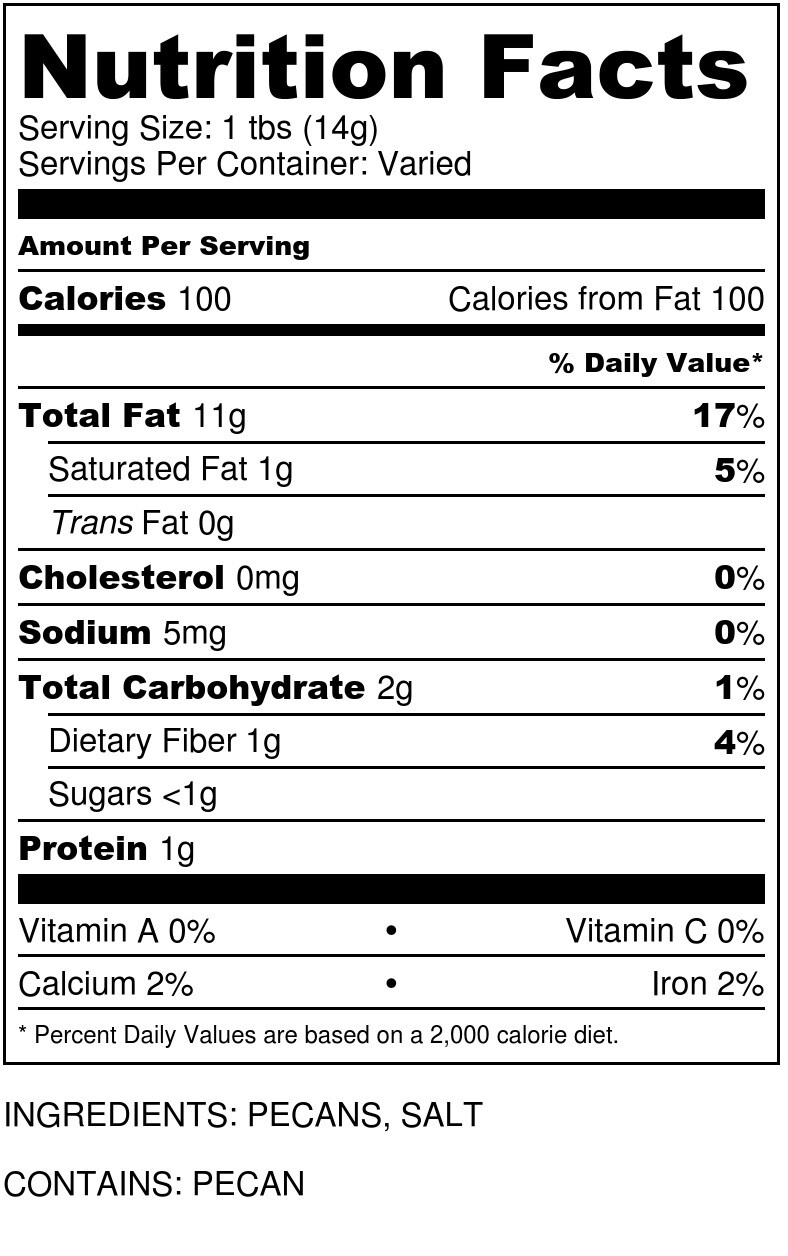 Pure Creamy Pecan Butter | Keto, Paleo, Vegan, Gluten Free | Millican Pecan | TX