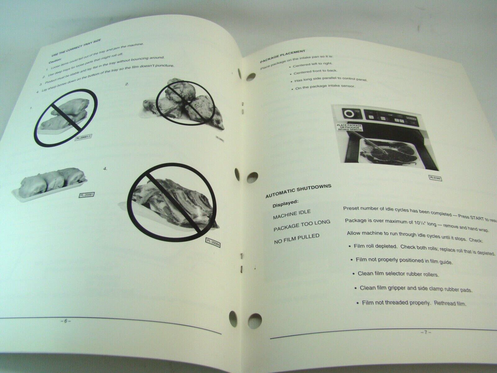 Hobart Automatic Stretch Wrappers Operator Tips Manual Models NSW & CSW