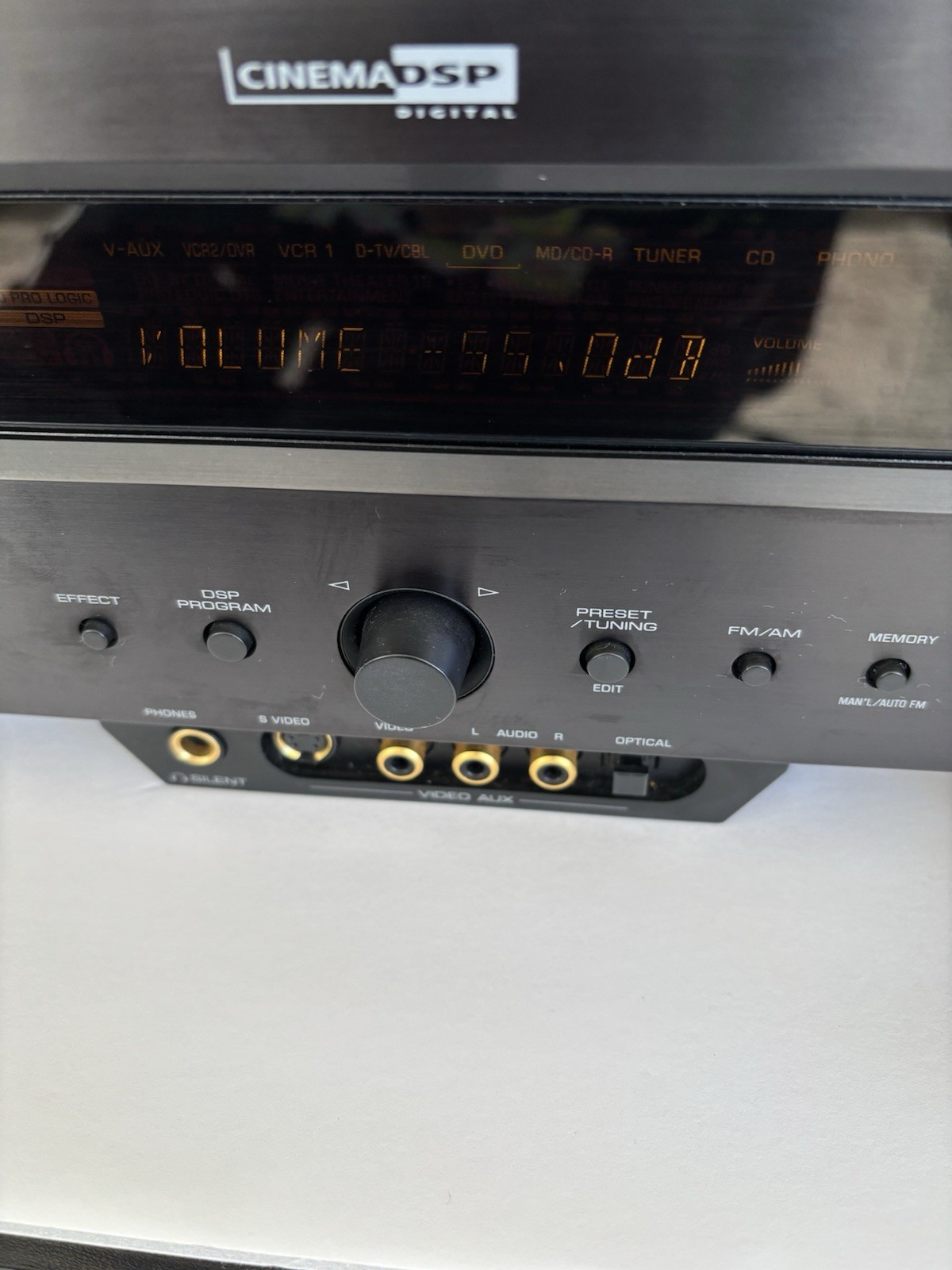 Yamaha RX V620 5.1 Channel 500 Watt Receiver Good Working Condition No Control