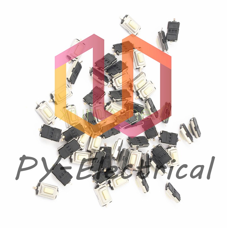 200pcs 3X6X2.5mm Tactile Push Button Switch Tact Switch Micro Switch 2-Pin SMD