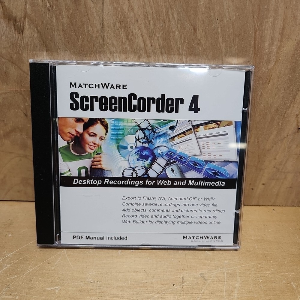 Matchware ScreenCorder 4 Desktop Recordings Web Multimedia - Preowned With Code