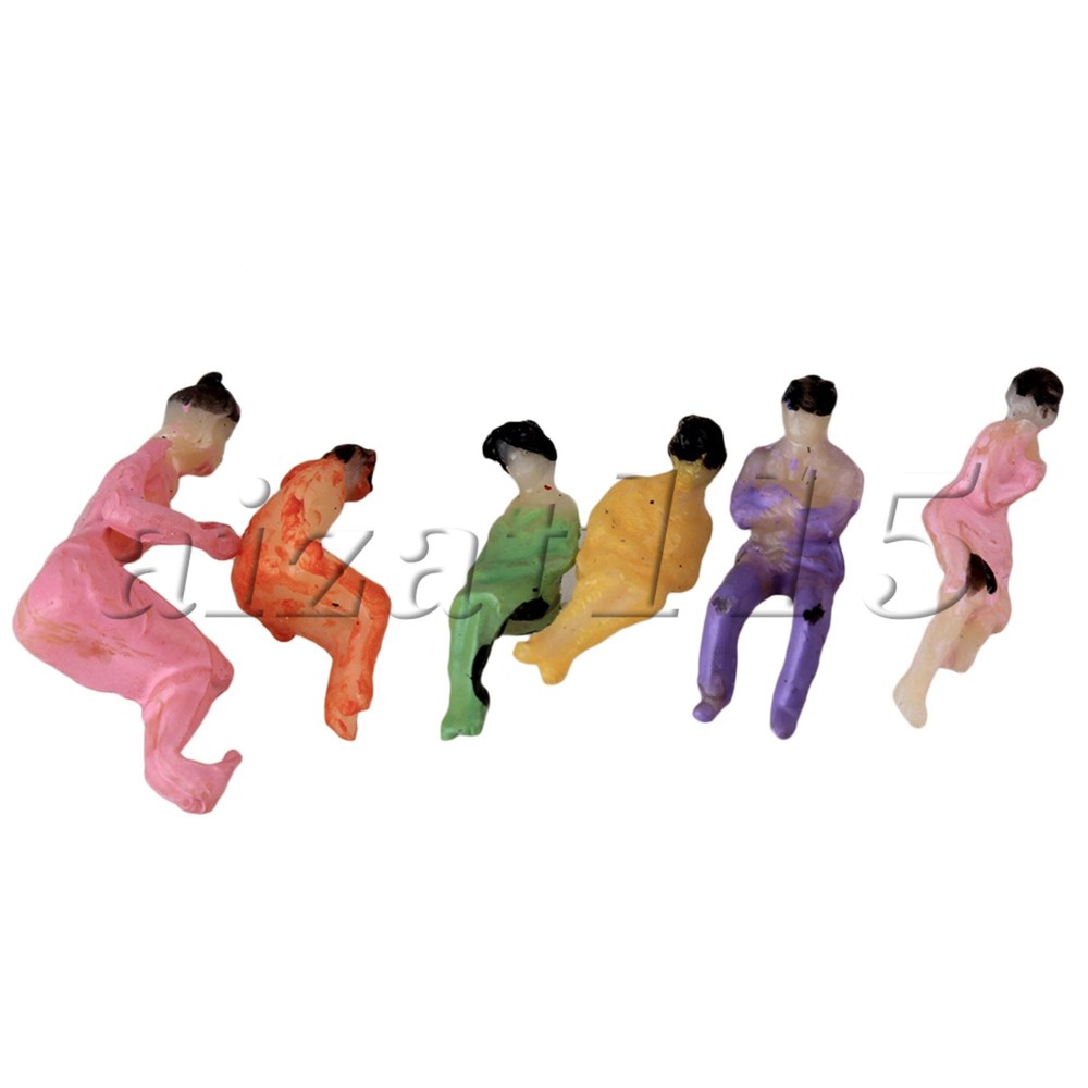 200 Pcs Figures Model Scale 1:150 Painted Seated Train Scenery Layout