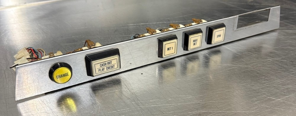 CDS Universal Button Panel – Slot Machine Control Assembly (Untested)