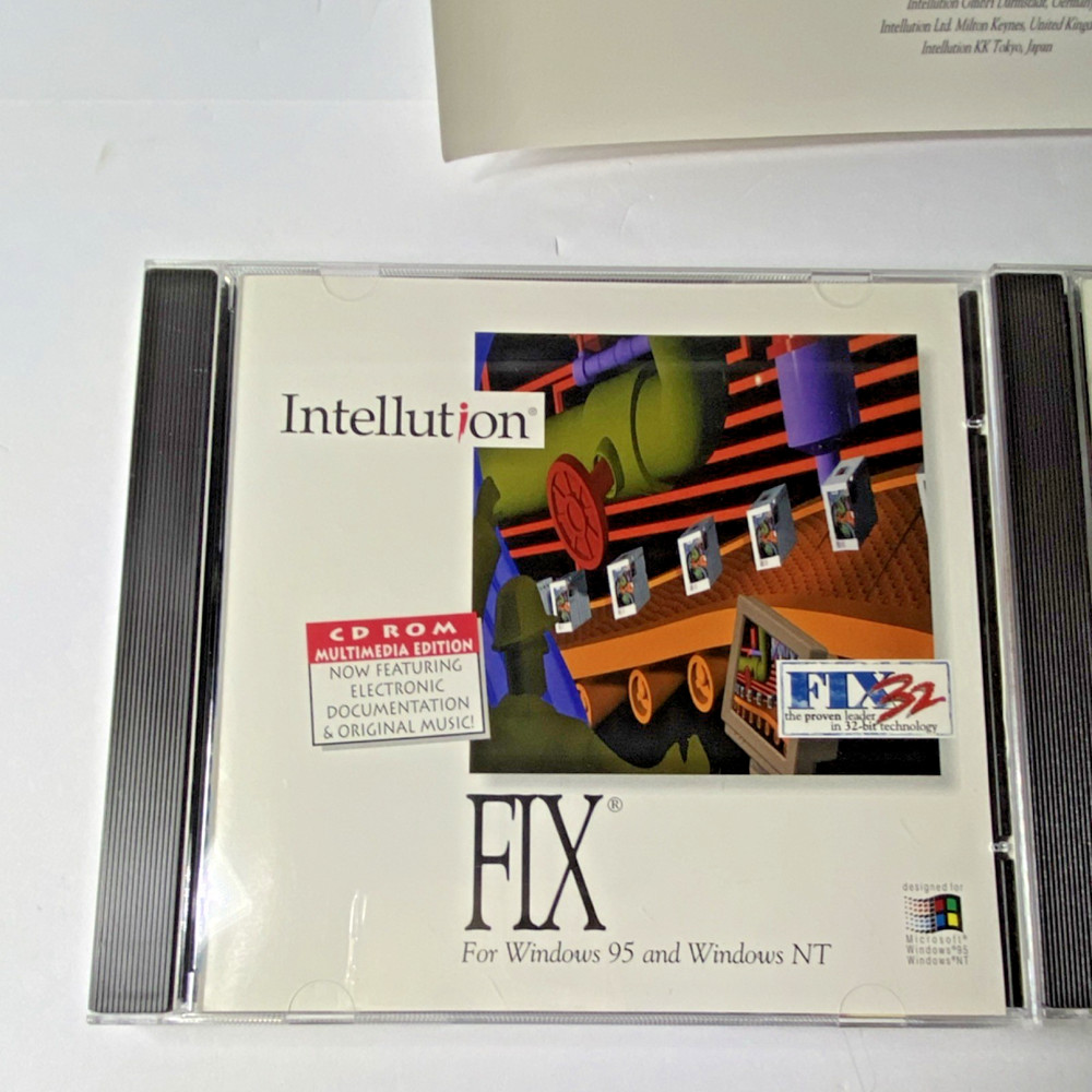 Intellution FIX Automation Software CD for Windows 95 and NT
