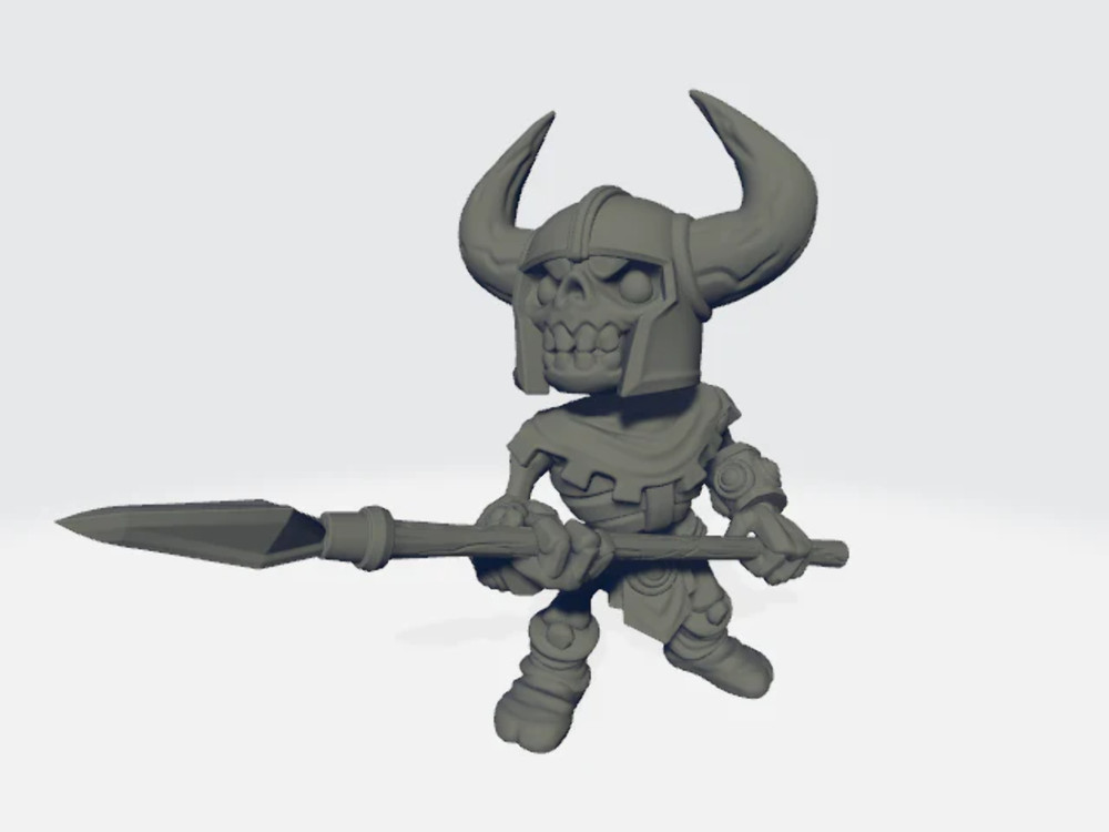 Chibiatures - Skeleton Spear #3