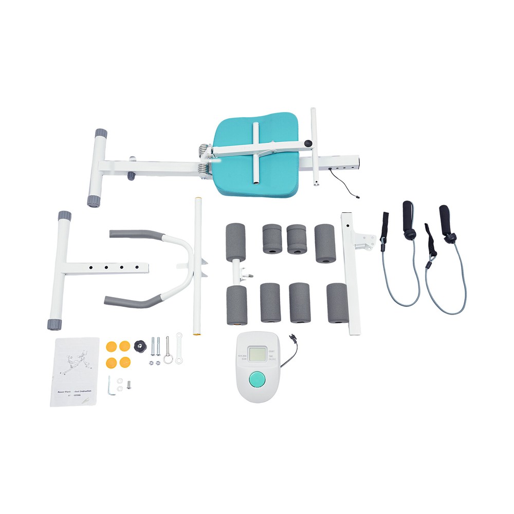 Multi-Workout Ab Machine Foldable Abdominal Cruncher Sit Up Bench Side Shaper