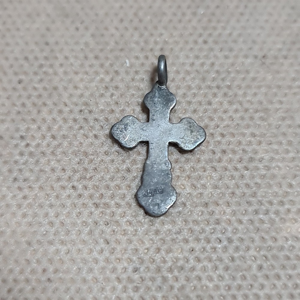 ANCIENT IMPERIAL RUSSIAN 84 SILVER cross