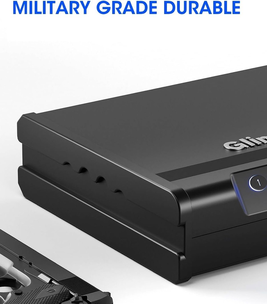 Biometric Handgun Safe – Fireproof Compact Gun Storage with Quick Access