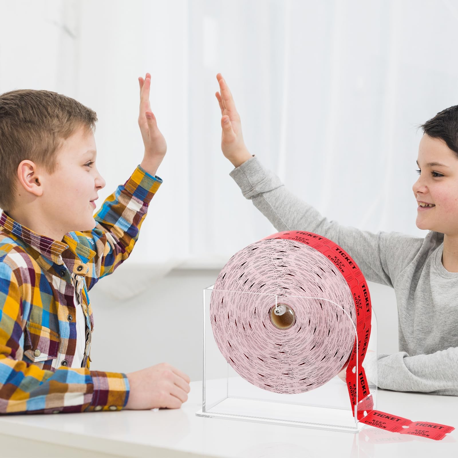 Acrylic Raffle Ticket Dispenser 5.6 * 7.6 * 3.1inch Raffle Ticket Holder for ...