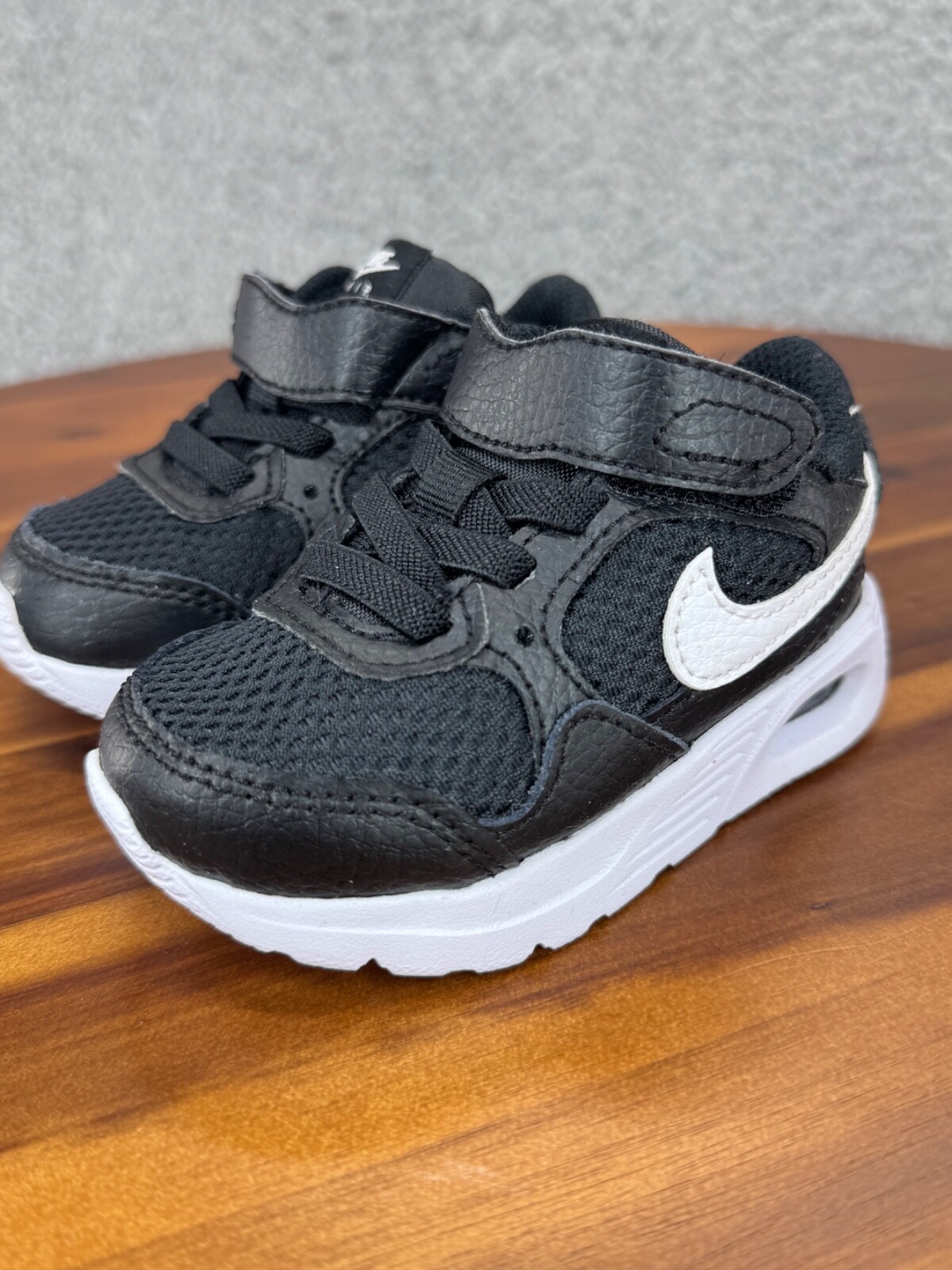 Nike Toddler's Air Max SC Shoe Size 2C Black White Unisex Sneaker Athletic Shoes