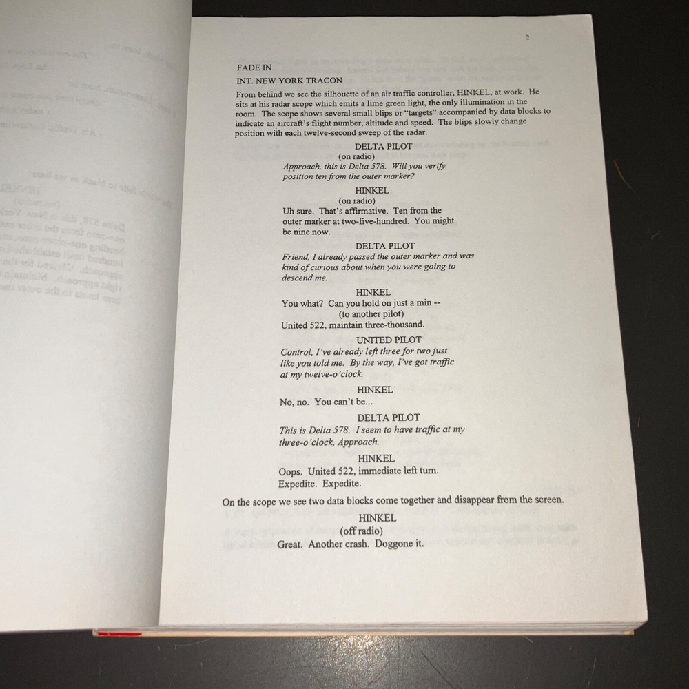 PUSHING TIN (1/16/97) John Cusak / 1st Draft - CAA Agency Script + COA!