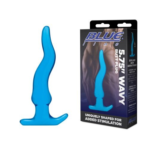 Blue Line 5.75 Wavy Butt Plug