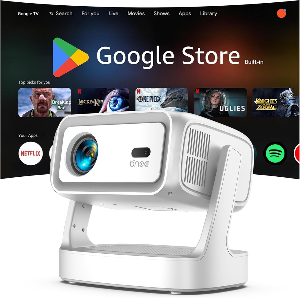 Smart Projector with WiFi and Bluetooth, Outdoor Projectors  Bundle