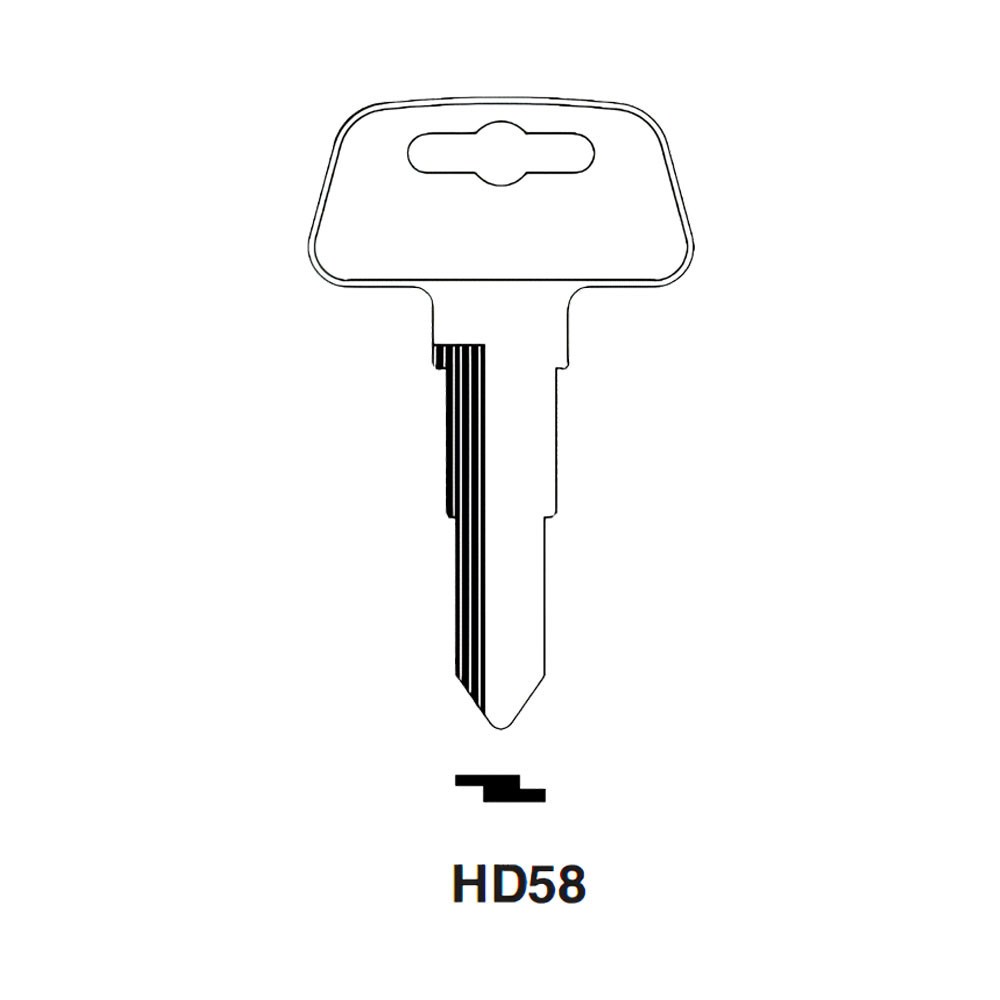 HD58 Key Blank Nickel
