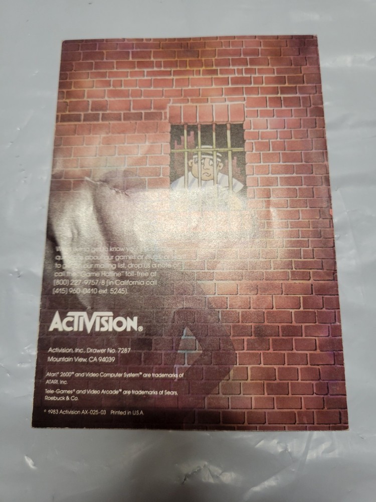 Atari Manual Crime Busters