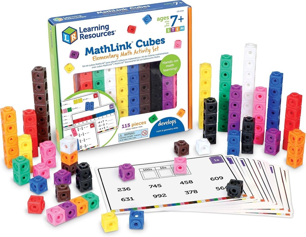 Elementary Math Activity Set - MathLink Cubes for Kids