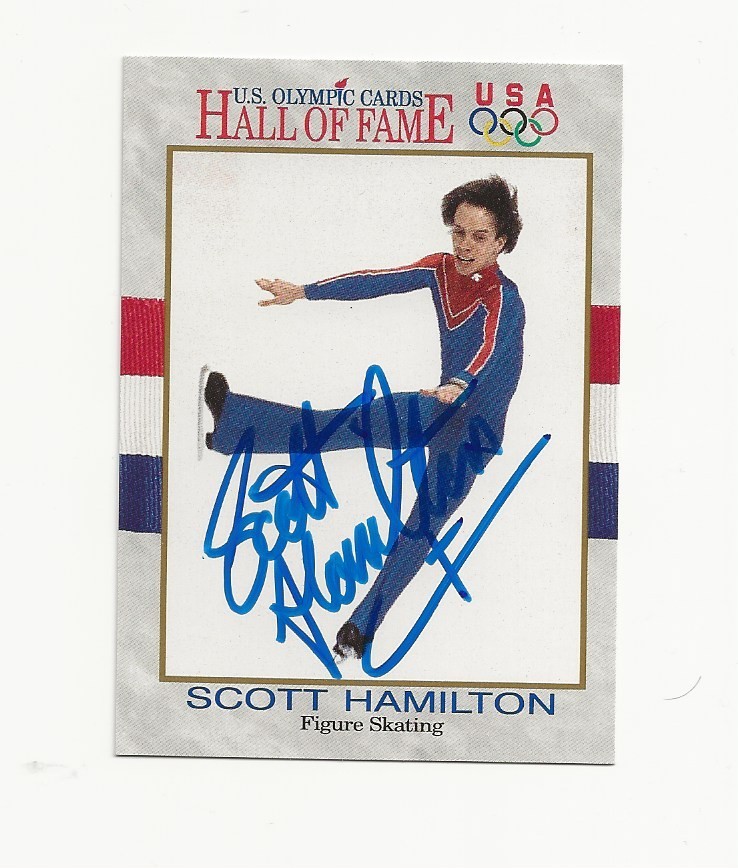 SCOTT    HAMILTON        USA       AUTOGRAPHED    CARD