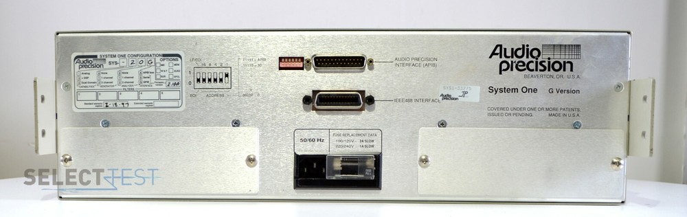 AUDIO PRECISION SYS-20G SYSTEM ONE ANALOG AUDIO TESTER, 2-CHANNEL GENERATOR