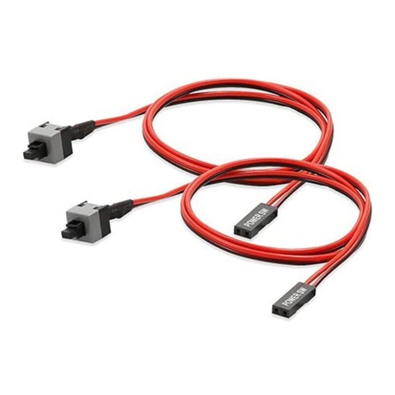 2 Pin Computer Switch Line Restart Cable Chassis Boot Line Reset Line Power 2Pk