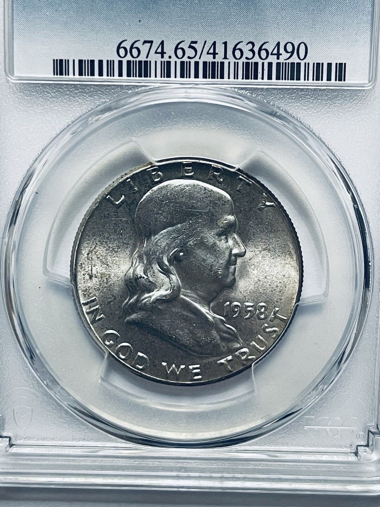 1958 Franklin Silver Half Dollar PCGS MS65