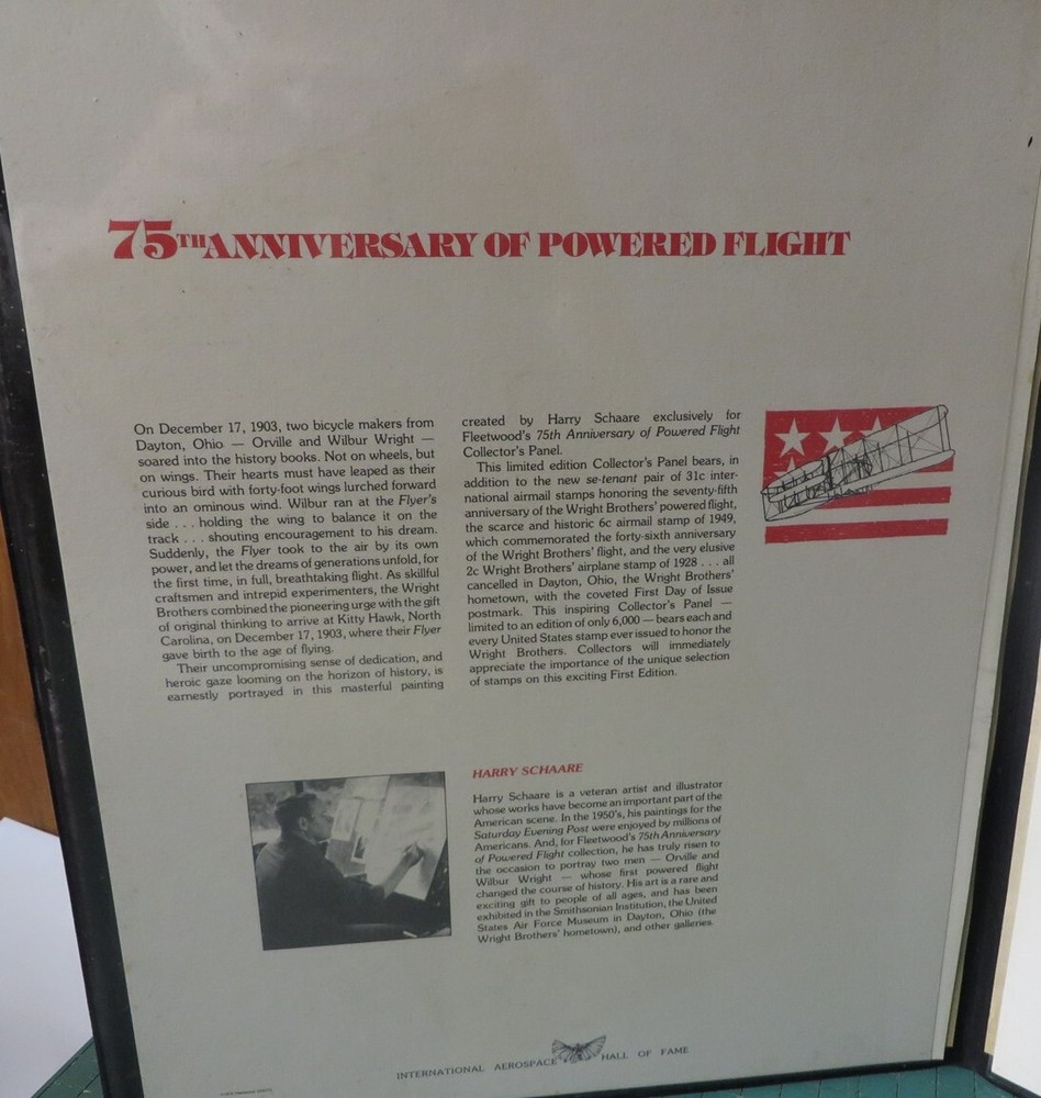 Fleetwood Folder 1978 75th Anniversary Powered Flight Wright Brothers FDC
