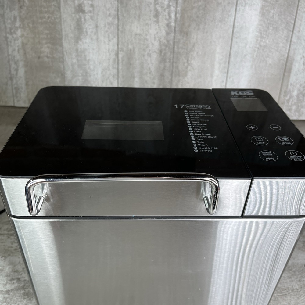 KBS MBF-010 Pro Bread Machine 2 Lb 17-in-1 Automatic Breadmaker Tested