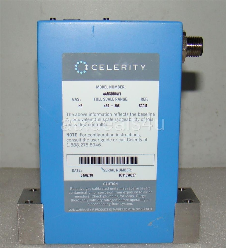 Celerity AARGDD0W1 N2 1000 SCCM 439-858 Mass Flow Controller