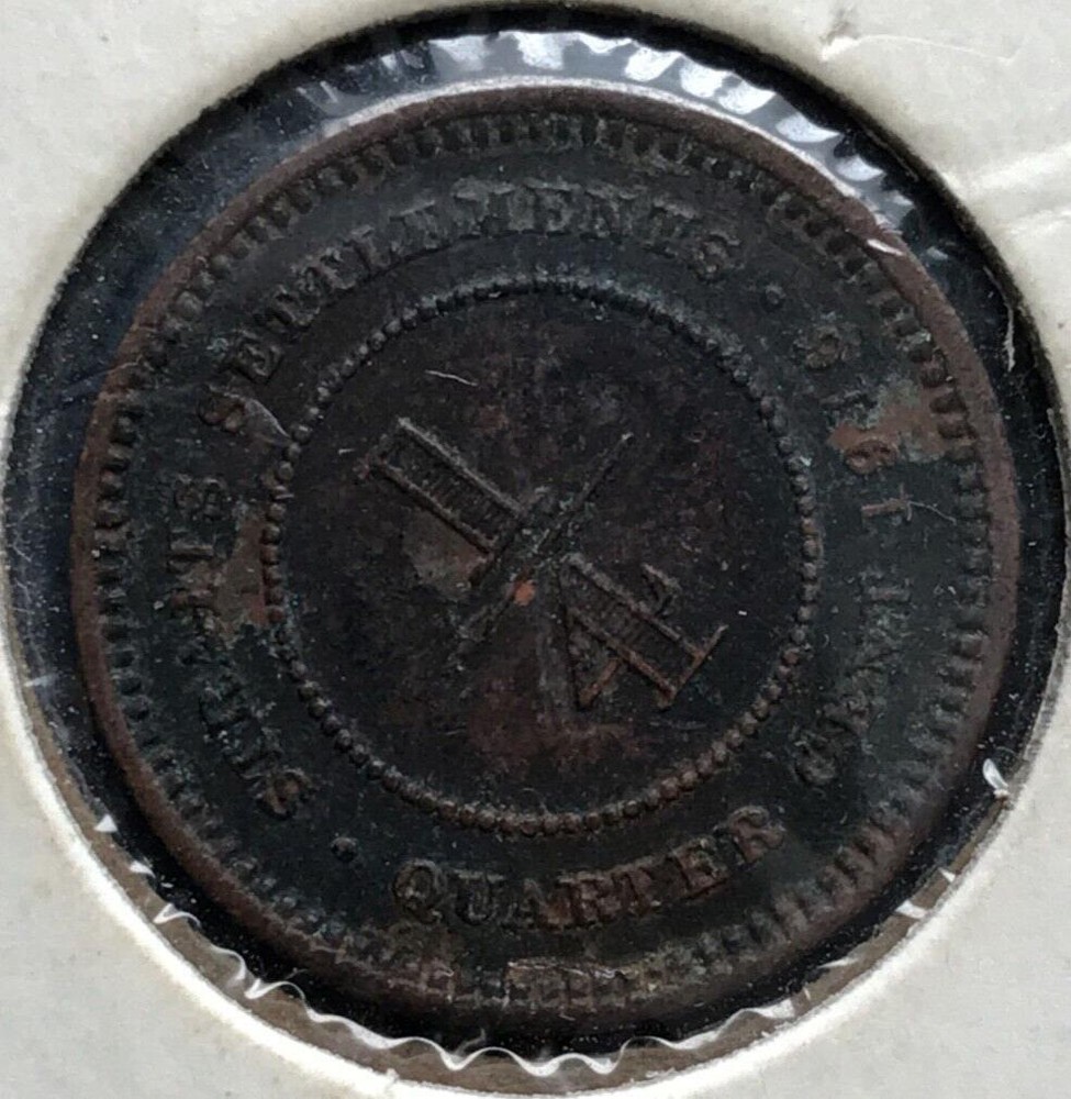 🇲🇾🇲🇾  1916 Straits Settlements ¼ Cent - George V  🇲🇾🇲🇾