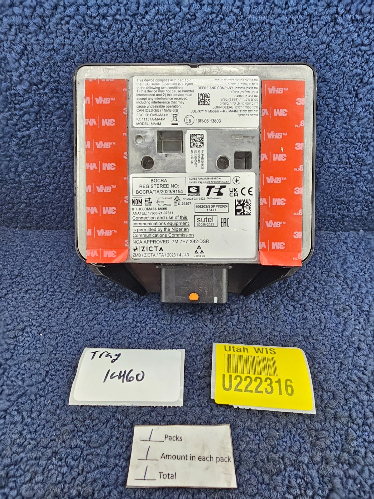 John Deere PFA12802 JdLink™ Modem Electronic Control Unit Fits 5E-5310 Tractor