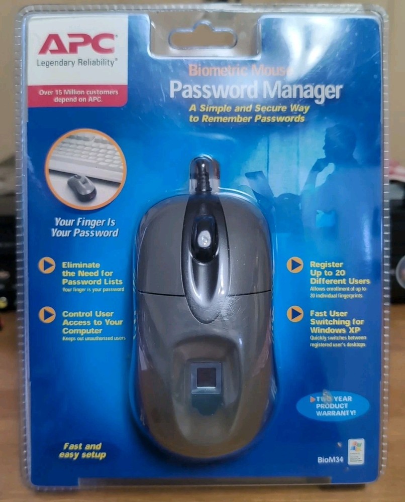 APC  Biometric Mouse Password Manager