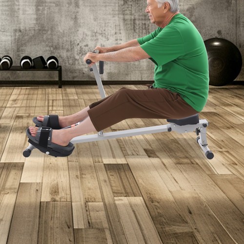 Space-saving Rowing Machine Adjustable Foldable Rowing Exercise Machine Fitness