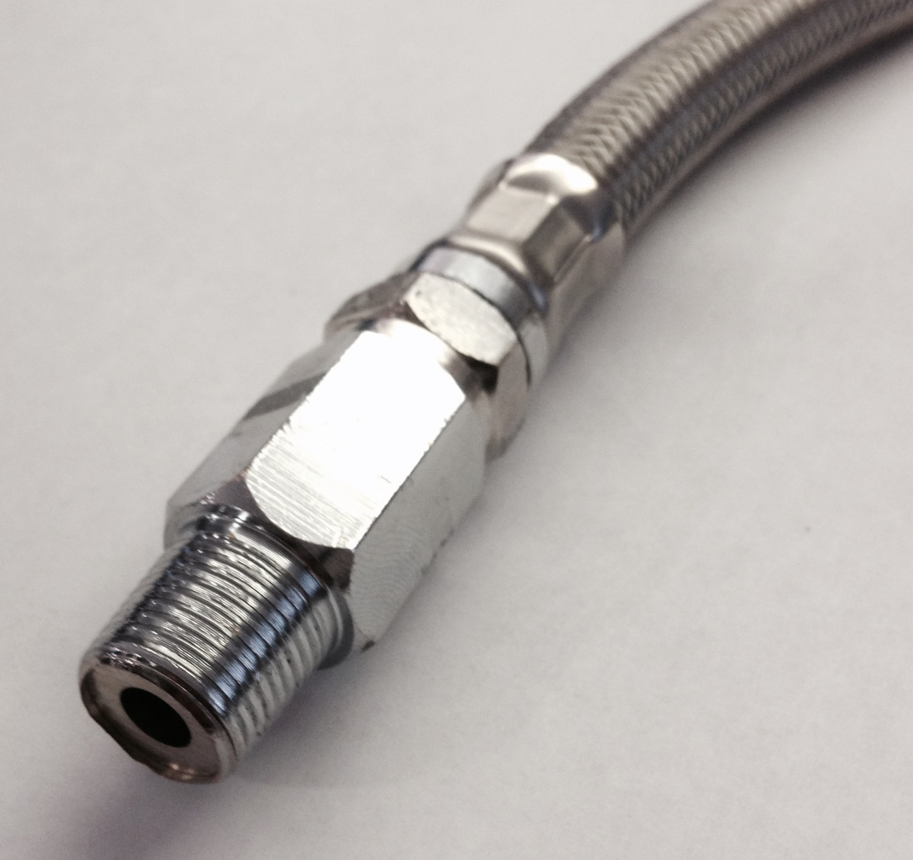 22" Air Compressor Leader Hose w/Check Valve 1/8"npt Male to 1/4"npt Male