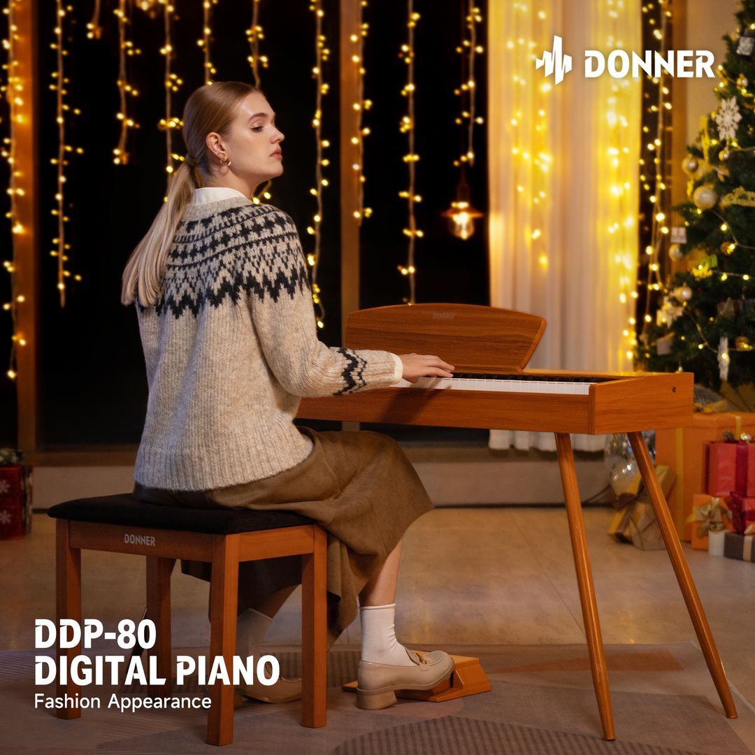Donner DDP-80 Digital Piano Keyboard 88 Key Weighted Full-size Electric Piano