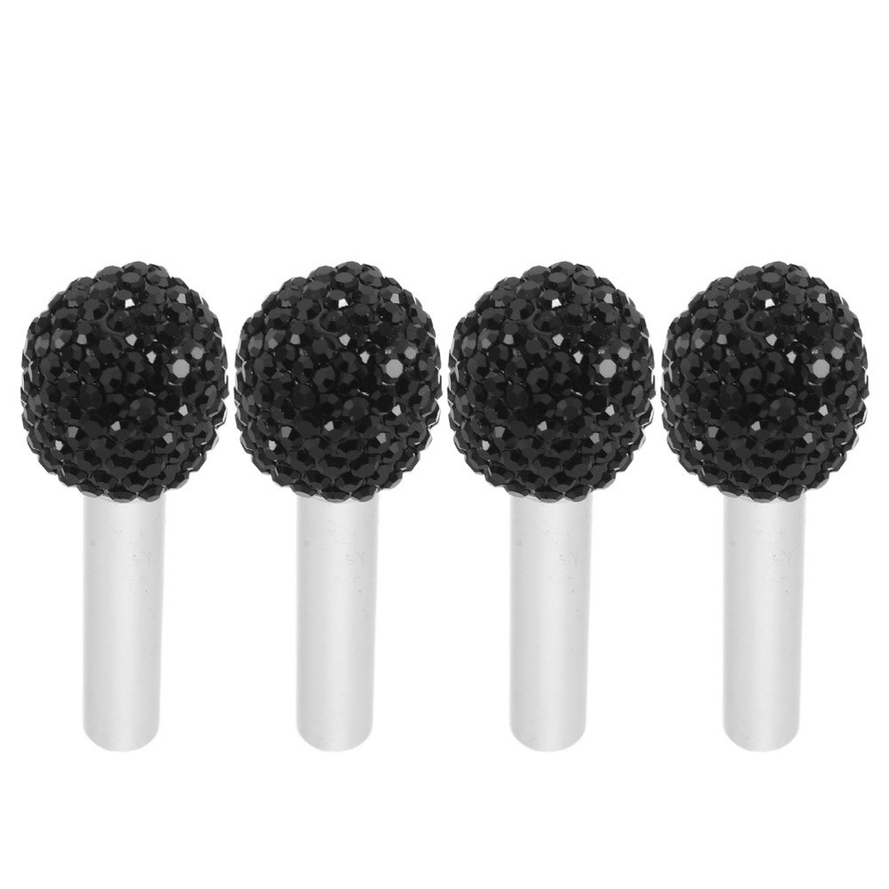 4 Pcs -encrusted Door Handle Car Lock Knobs Pull Pin Automobile Covers