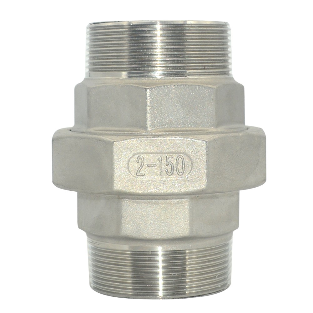 2" in inch NPT male thread Union split Coupling Pipe Fitting stainless steel 304