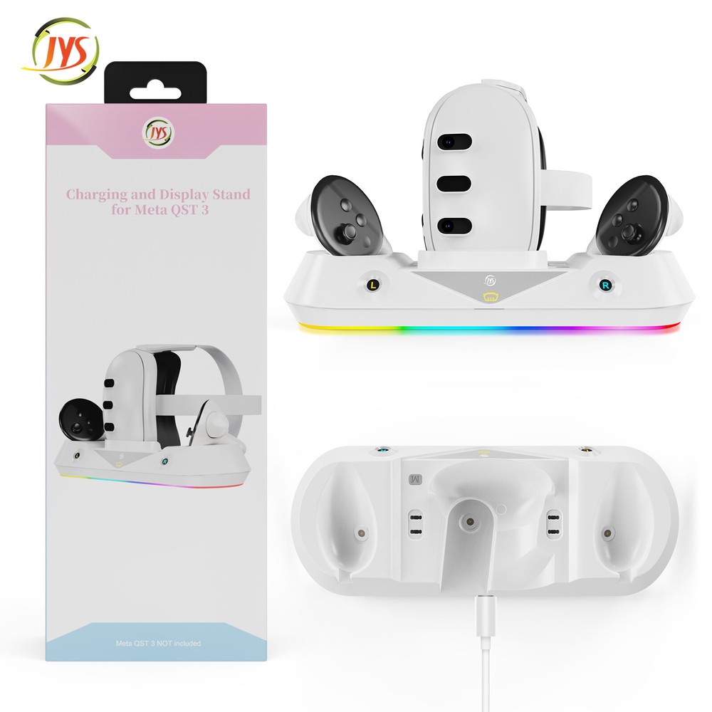 Charging Dock Charger Stand Holder Part For Oculus Quest 3 VR Headset Controller
