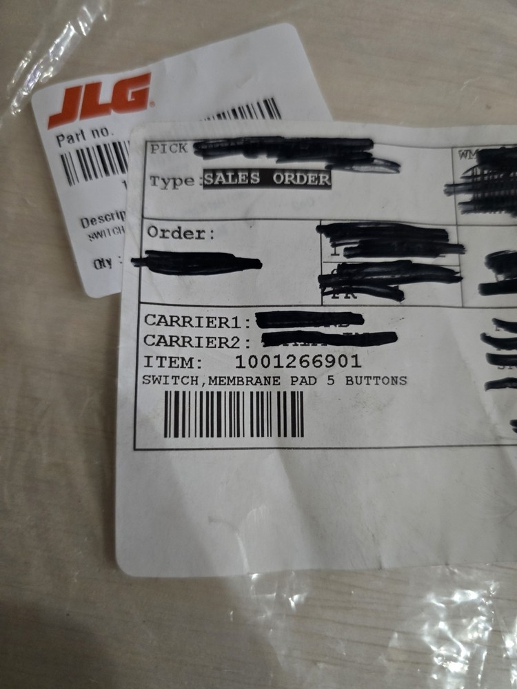 1001266901 Membrane Pad 5 Button