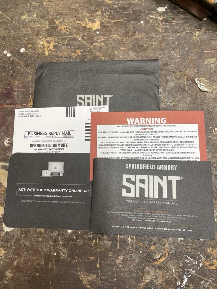 Springfield Armory Saint Operators / Owners Manual