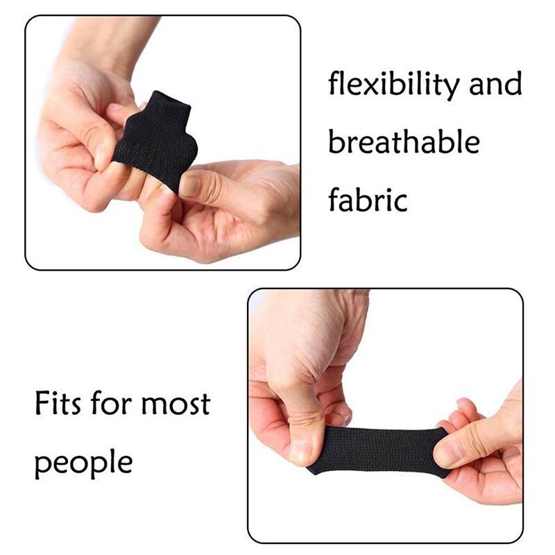 Finger Sleeves Thumb Splint Brace Support Elastic Compression Protector 10-50pcs