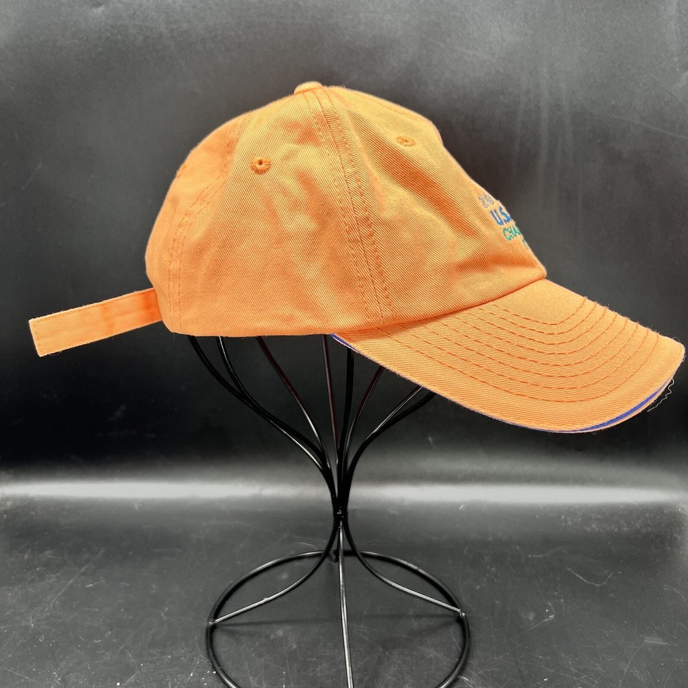 US Open 2015 Chambers Bay Golf Hat USGA Member Strapback Cap Orange