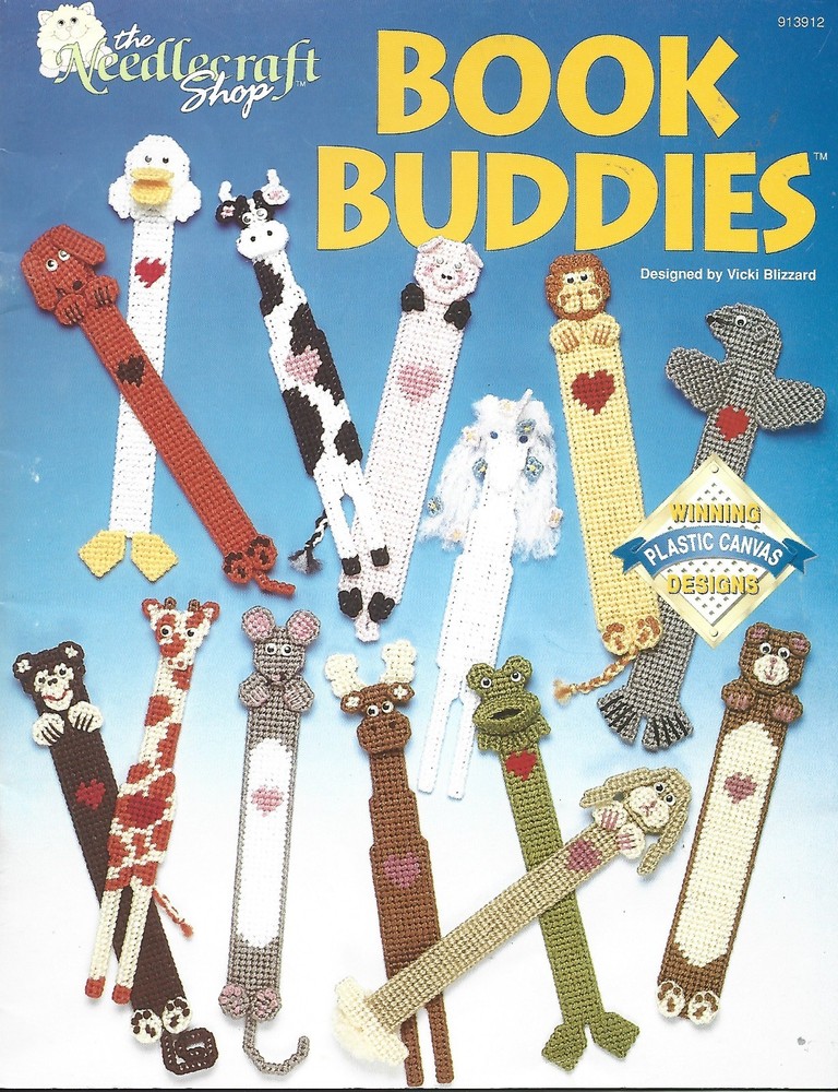 Book Buddies (book marks) - Plastic Canvas Instruction Booklet
