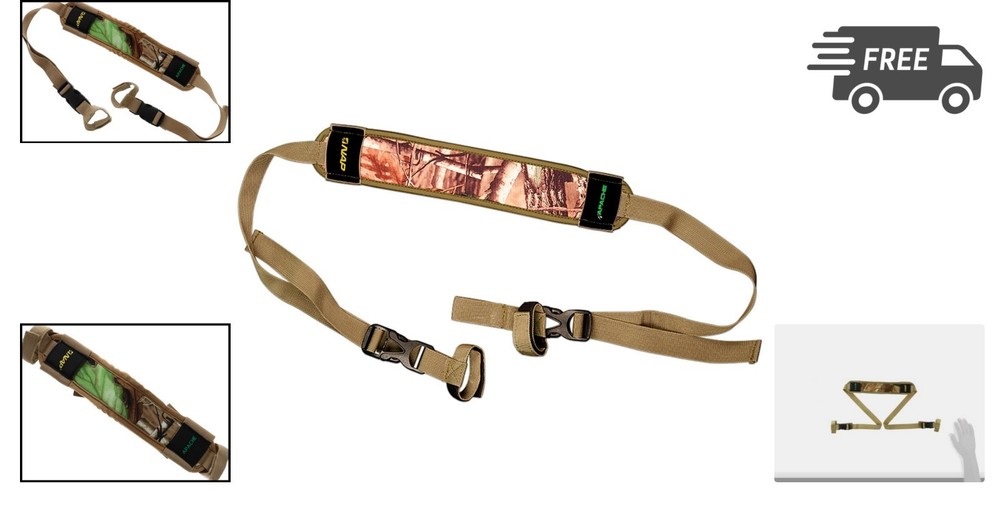 Hunting Bow Sling Lightweight Quiet Adjustable Quick-Release Shoulder Strap