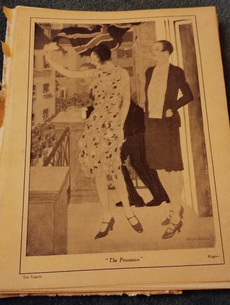 Xm74  Ephemera 1930 Picture The Procession Higgins