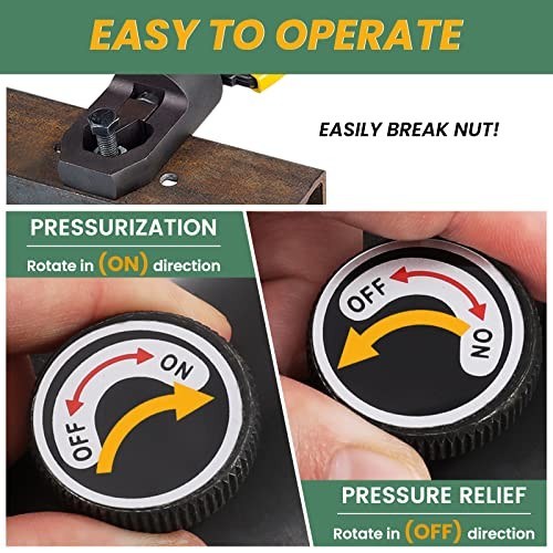 Hydraulic Nut Splitter Tool Heavy Duty Nut Separator Portable Cracker Force