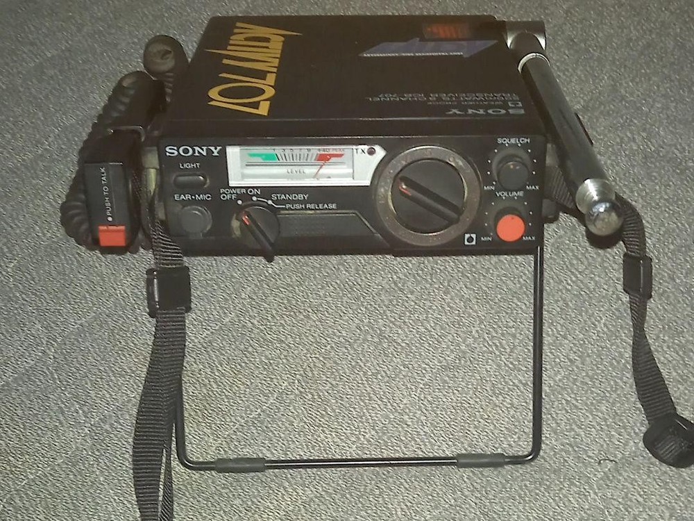 Sony Icb-707 Cb Radio Portable Transceiver Power Confirmed Compact Citizen Band